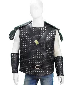 The Witcher Geralt of Rivia Leather Jacket Front