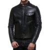Biker Leather Jacket Slim Fit
