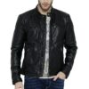 Leather Jacket Black Slim Fit