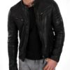 Men's Leather Motorcycle Jacket Genuine Lambskin