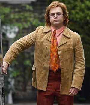 Elton John Rocketman Beige Coat