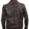 Yellowstone Thomas Rainwater Brown Real Leather Jacket Back