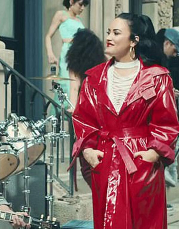 I Love Me Song Demi Lovato Leather Coat