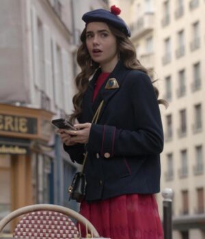 Emily in Paris Emily Cooper Blue Coat