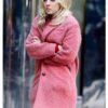 Kaley Cuoco Pink Trench Coat