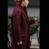 Annie Maroon Trench Coat