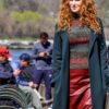 Nicole Kidman Teal Trench Coat