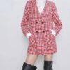 Emily Cooper Emily In Paris Hounds Tooth Coat