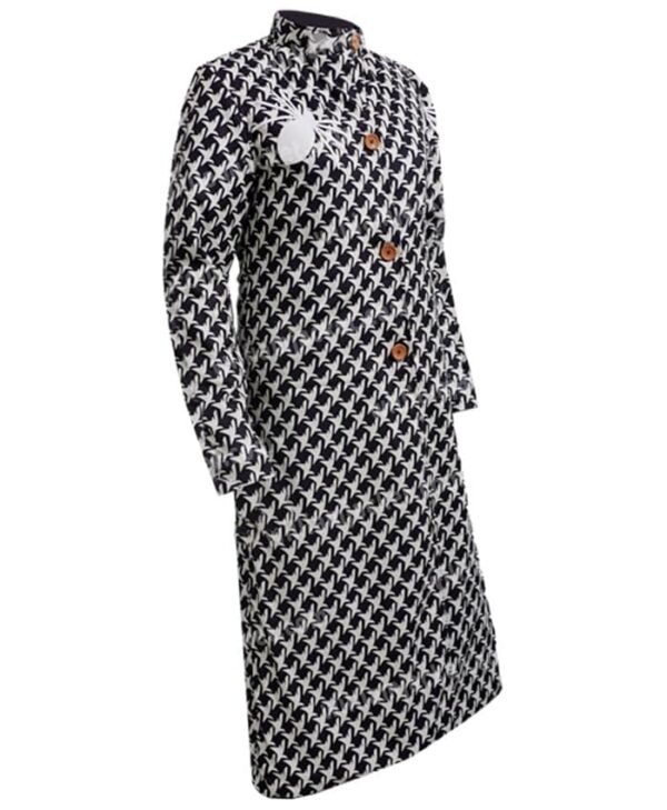 Emily In Paris Sylvie Grateau Checkered Coat Right Side-min