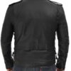 Lucas Asymmetrical Black Motorcycle Leather Jacket Men