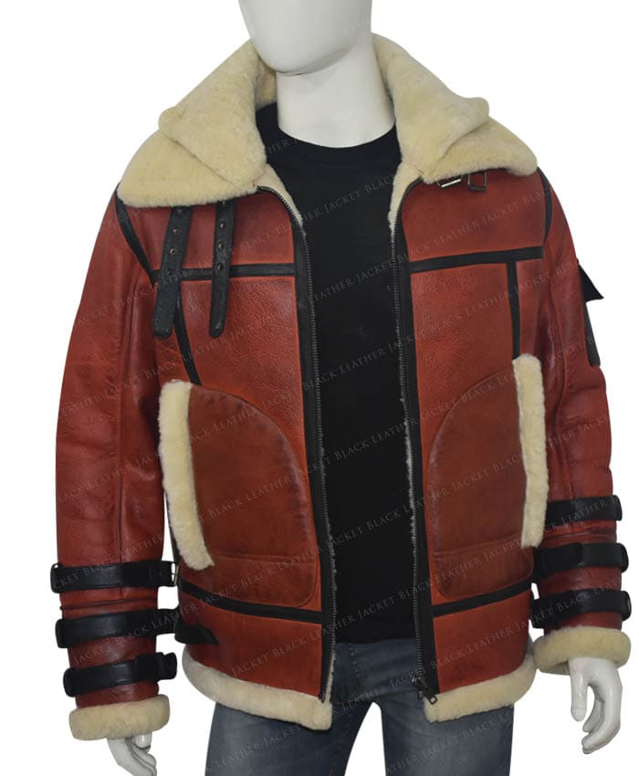 Men Bomber Jacket  Leather Bomber Jacket - Oskar Jacket