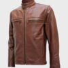 Mens Brown Leather Jacket