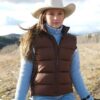 Amy Fleming Heartland Brown Puffer Vest