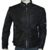 Get Lucky Daft Punk Electroma Black Leather Jacket Front