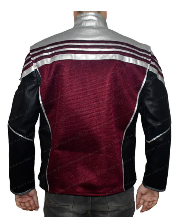 Sam winter soldier The Falcon Real Leather Jacket Back