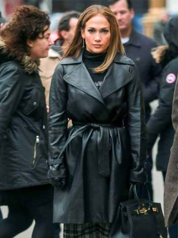 Second Act Jennifer Lopez Black Maya Coat