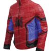 Spider Man Homecoming Red Leather Jacket Left Side