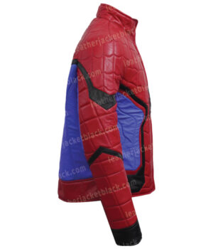Spider Man Homecoming Red Leather Jacket Right Side