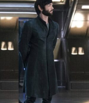 TV Series Star Trek Discovery Ethan Peck Trench Coat
