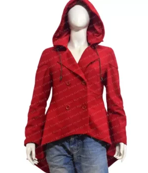 Cheryl Blossom Riverdale Heathers Wool Red Coat with Hood
