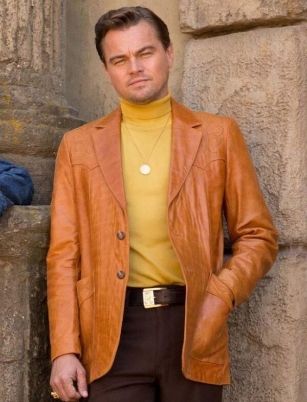 Leonardo DiCaprio Once Upon A Time In Hollywood Brown Blazer