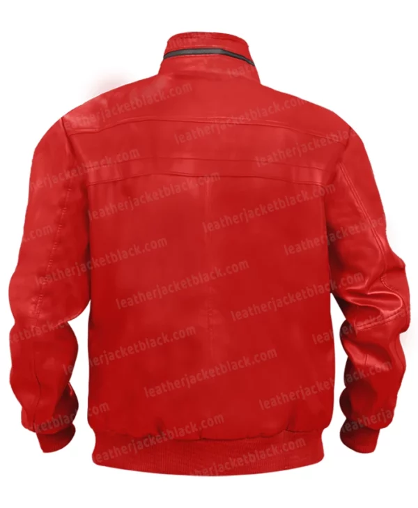 The Karate Kid Cobra Kai Red Leather Jacket Back