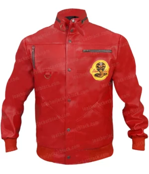 The Karate Kid Cobra Kai Red Leather Jacket Image