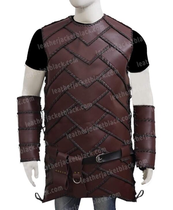 The Last Kingdom Ragnar Brown Vest Front