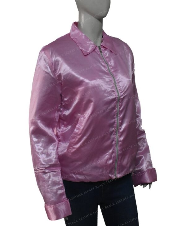 Pink Ladies Sandy Grease satin Jacket Right