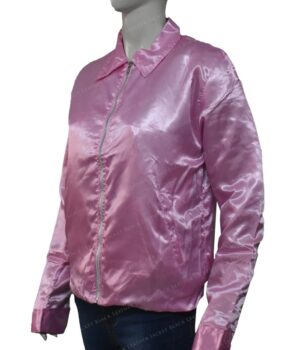 Pink Ladies Sandy Grease satin Jacket Right