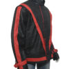 Michel Jackson Thriller Leather Black Jacket Side