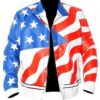 American Flag Vanilla Ice Faux Jacket