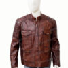 Boss Level 2021 Roy Pulver Brown Leather Jacket