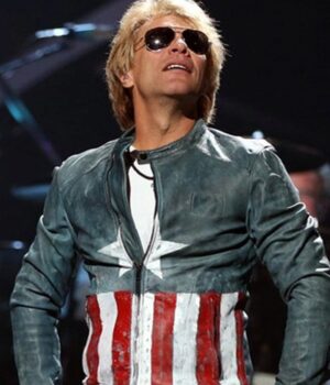 Captain America Bon Jovi Real Leather Jacket