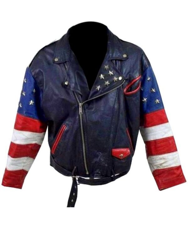 Independence Day Stars Studded Vintage Jacket