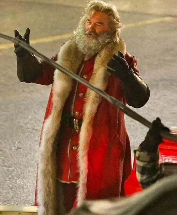Santa Claus The Christmas Chronicles Fur Red Coat Front