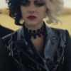 Cruella (2021) Emma Stone Black Leather Jacket