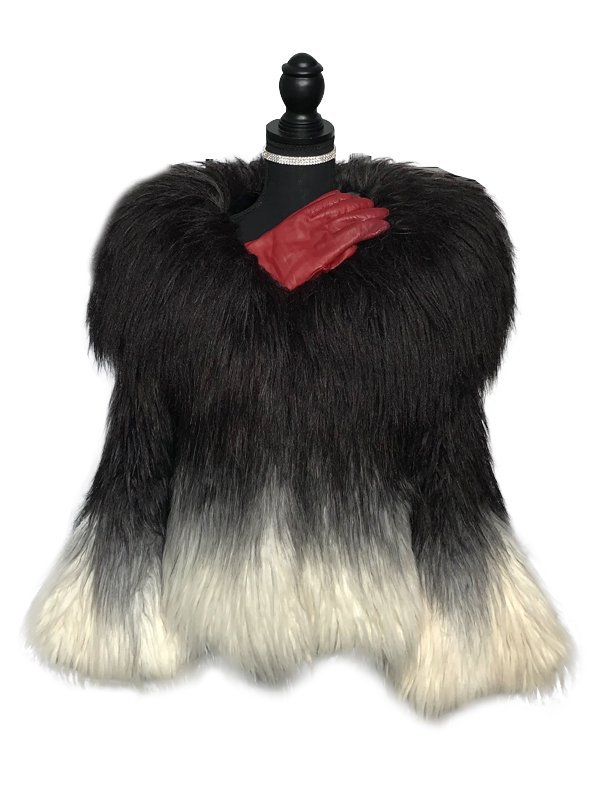Cruella 2021 Once Upon a Time Deville Fur Jacket