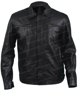 This Is Us Kevin Pearson Black Leather Jacket Front