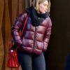 Younger Kelsey Peters Maroon Puffer Hooded Jacket