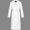 Younger S07 Kelsey Peters White Wool Coat
