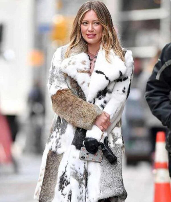 Younger Season 07 Hilary Duff Fur Fabric Coat