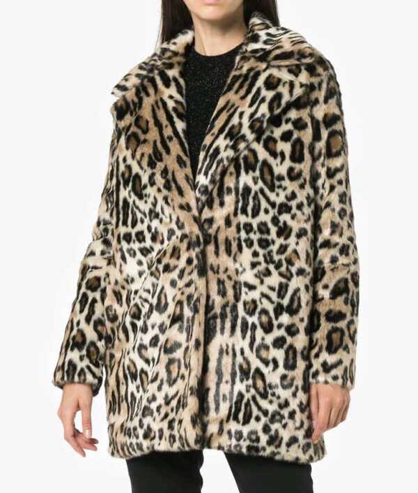 Younger Season 6 Lauren Heller Cheetah Print Coat