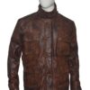 Men’s Vintage Motorcycle Brown Distressed Leather Jacket