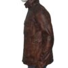 Men’s Vintage Motorcycle Brown Distressed Leather Jacket 3