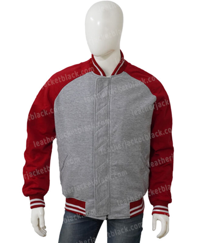 Shang Chi Red Cotton Bomber Jacket Front