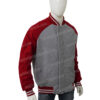 Shang Chi Red Cotton Bomber Jacket Right