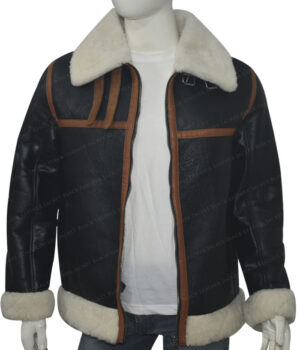 B3 Bomber Shearling Leather Jacket