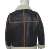 B3 Bomber Shearling Leather Jacket Back