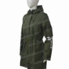Melania Trump Don't Care Olive Green Hooded Coat Right